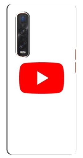 Чехол с принтом "Красная кнопка" для Oppo Find X3 Pro