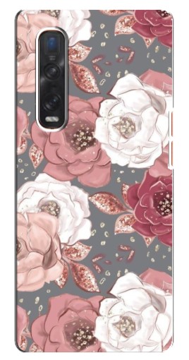 Чехол с печатью "Рисунок розы" для Oppo Find X3 Pro
