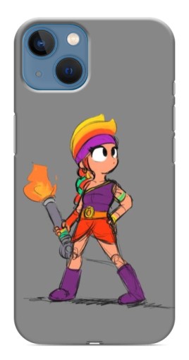 Чехол с картинкой "Amber с факелом" для iPhone 13