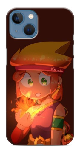 Чехол с принтом "Amber с огнем" для iPhone 13