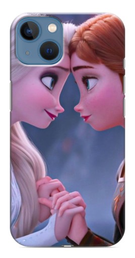 Чехол с картинкой "Анна и Ельза" для iPhone 13
