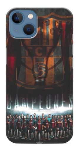 Силиконовый чехол с изображением "FCB Campeones" для iPhone 13