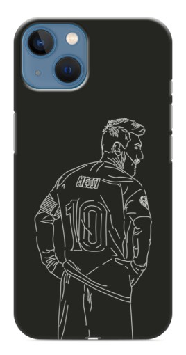Чехол с печатью "Контур Месси" для iPhone 13