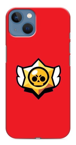 Чехол с картинкой "Лого на красном" для iPhone 13