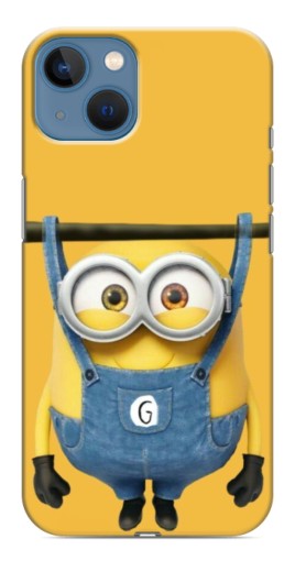 Чехол с картинкой "Миньон повис" для iPhone 13