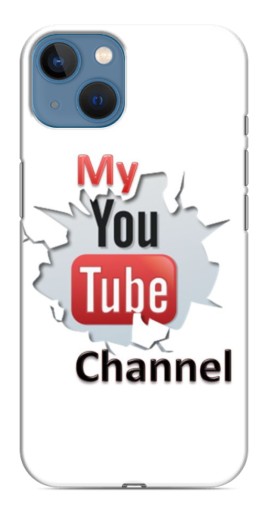 Силиконовый чехол с изображением "My YouTube" для iPhone 13