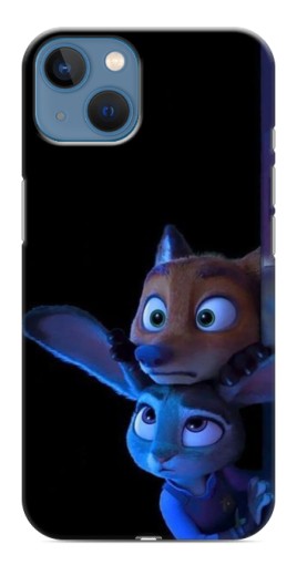 Чехол с печатью "Ник и Джуди" для iPhone 13