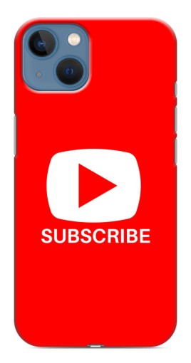 Силиконовый чехол с изображением "Подписаться" для iPhone 13