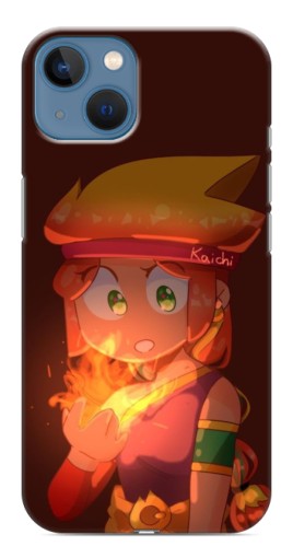 Чехол с картинкой "Удивлённая Амбер" для iPhone 13