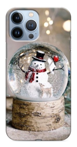 Чехол с печатью «Снеговик в шаре»  для iPhone 13 Pro Max