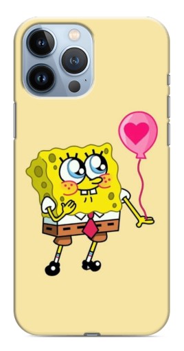 Силиконовый чехол с изображением «СпанчБоб с шариком» для iPhone 13 Pro Max