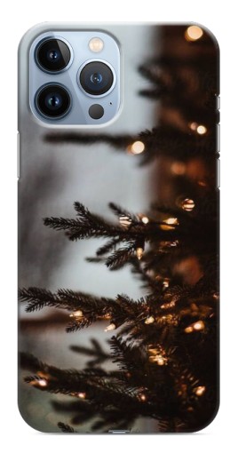 Силиконовый чехол с изображением «Елка с гирляндой» для iPhone 13 Pro Max