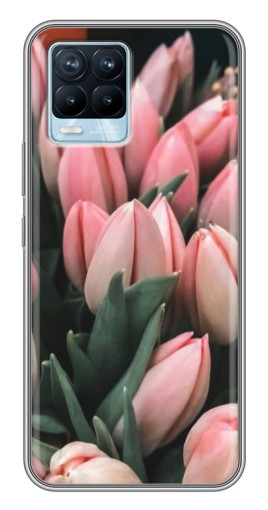 Чехол с принтом «Букет тюльпанов» для Realme 8