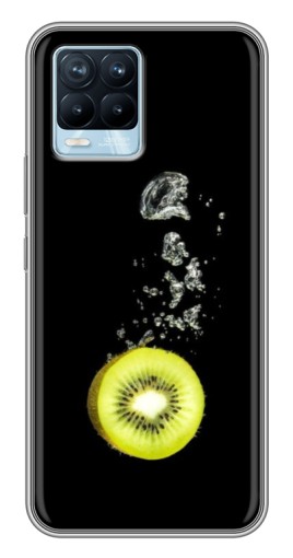 Силиконовый чехол с изображением «Киви на черном» для Realme 8