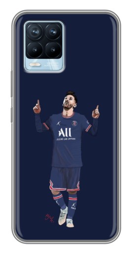 Чехол с картинкой «Месси в ПСЖ» для Realme 8