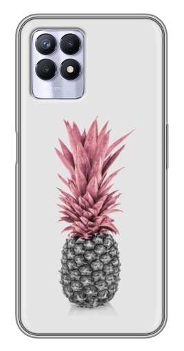 Силиконовый чехол с изображением «Чёрно-белый ананас» для Realme 8i