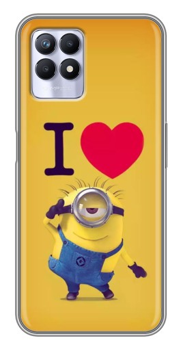 Чехол с печатью «I Love Minion»  для Realme 8i