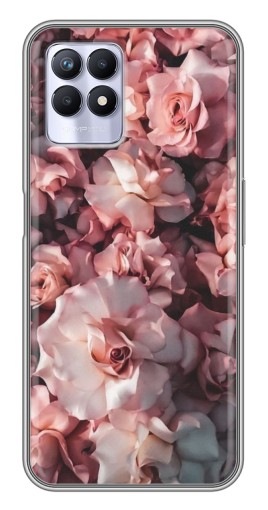 Силиконовый чехол с изображением «Куст роз» для Realme 8i
