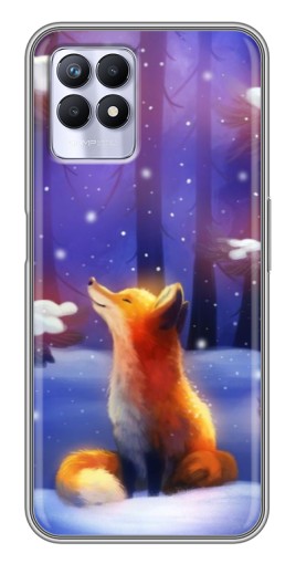 Силиконовый чехол с изображением «Лисичка в лесу» для Realme 8i