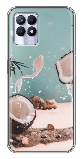 Чехол с печатью «Половинки кокоса»  для Realme 8i