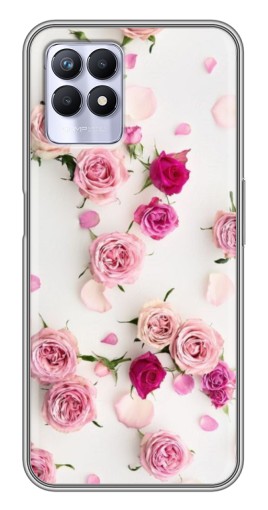 Чехол с печатью «Яркие розы»  для Realme 8i