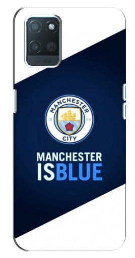 Силиконовый чехол с изображением «Manchester is Blue» для Realme 8