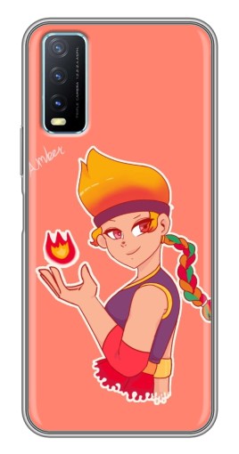 Чехол с принтом "Amber с огоньком" для ViVO Y20