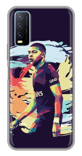 Силиконовый чехол с изображением "ART Mbappe" для ViVO Y20