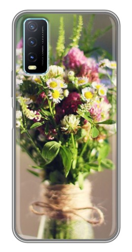 Чехол с картинкой "Букет полевых цветов" для ViVO Y20