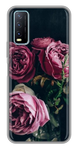 Силиконовый чехол с изображением "Букет роз" для ViVO Y20