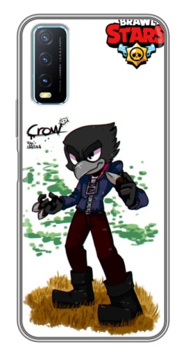 Чехол с картинкой "Crow" для ViVO Y20
