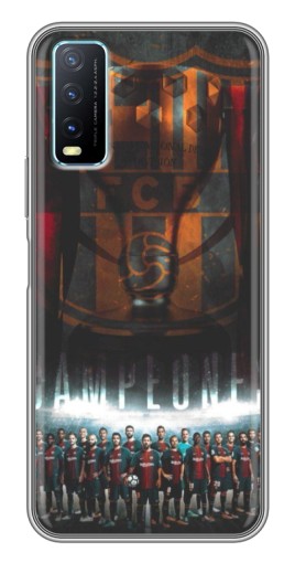 Силиконовый чехол с изображением "FCB Campeones" для ViVO Y20