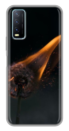 Силиконовый чехол с изображением "Горящий одуванчик" для ViVO Y20