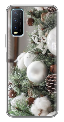 Чехол с картинкой "Игрушки на елке" для ViVO Y20