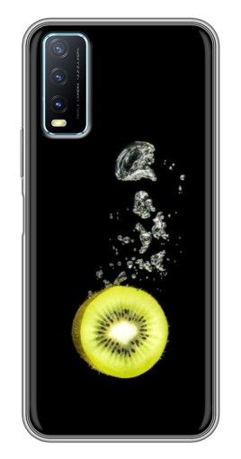 Чехол с печатью "Киви на черном" для ViVO Y20