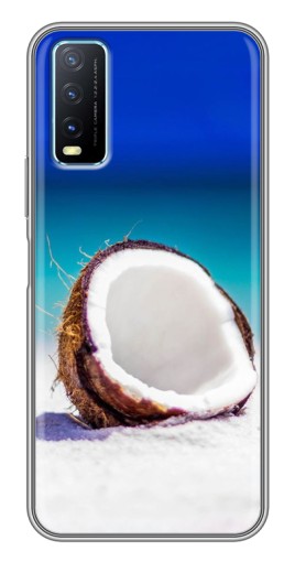 Чехол с принтом "Кокос на пляже" для ViVO Y20