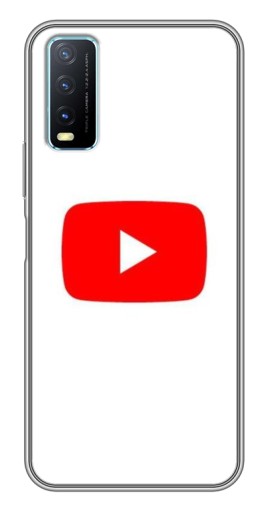 Чехол с принтом "Красная кнопка" для ViVO Y20