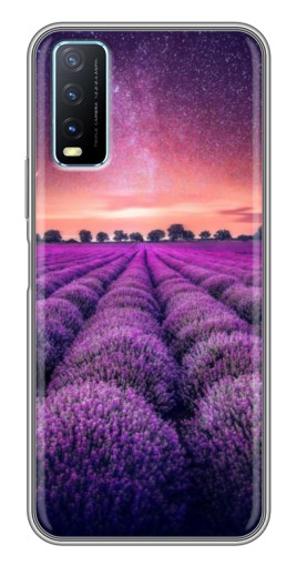 Чехол с картинкой "Лавандовое поле" для ViVO Y20