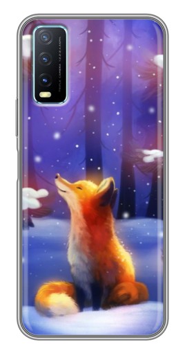 Чехол с картинкой "Лисичка в лесу" для ViVO Y20