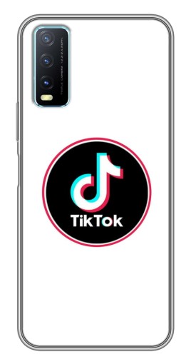 Силиконовый чехол с изображением "Лого Тик Ток" для ViVO Y20
