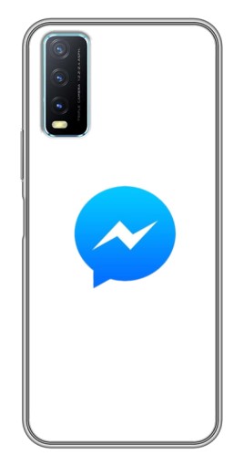 Силиконовый чехол с изображением "messenger logo" для ViVO Y20