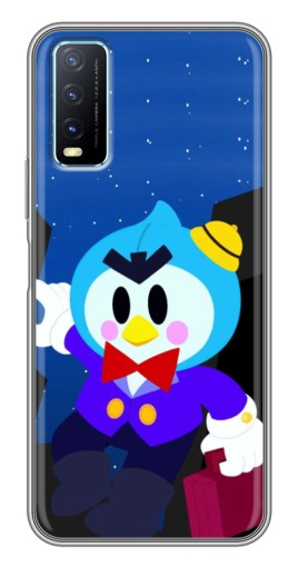Чехол с принтом "Мистер Пи с чемоданчиком" для ViVO Y20