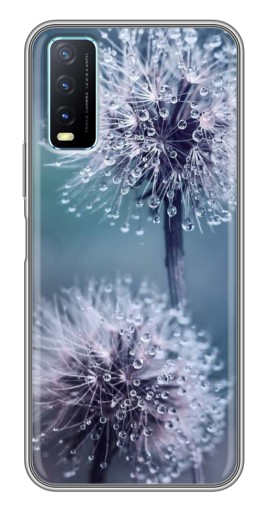 Силиконовый чехол с изображением "Одуванчик с капельками" для ViVO Y20
