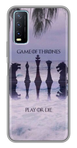 Чехол с картинкой "Play or Die" для ViVO Y20