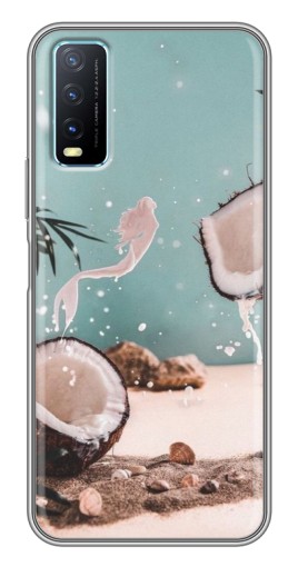 Чехол с принтом "Половинки кокоса" для ViVO Y20