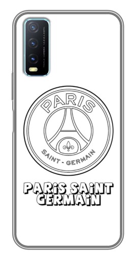 Силиконовый чехол с изображением "PSG логотип" для ViVO Y20