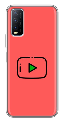 Чехол с принтом "Рисованная кнопка" для ViVO Y20