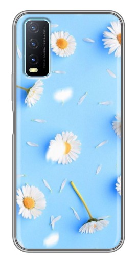 Чехол с печатью "Ромашковый фон" для ViVO Y20