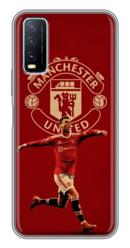 Силиконовый чехол с изображением "Ronaldo в МЮ" для ViVO Y20