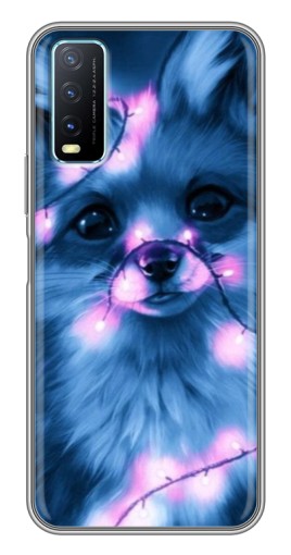 Чехол с картинкой "Синяя лисичка" для ViVO Y20